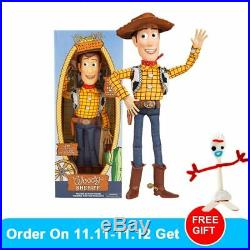 16'' Toy Story 4 Talking Woody Jessie Buzz Lightyear Bo Peep Doll Action Figures