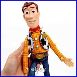 16 inch Pixar Toy Story Talking Toy Woody Action Figures Doll Cloth Cowboy