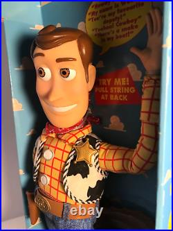1995 1st Edition Toy Story Woody Pull String Talking Doll Excellent Sealed Box
