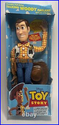 1995/96 Thinkway Disney Toy Story Woody Pull String Talking Doll NIB