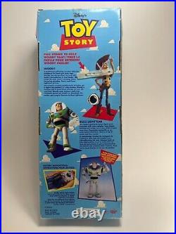1995/96 Thinkway Disney Toy Story Woody Pull String Talking Doll NIB