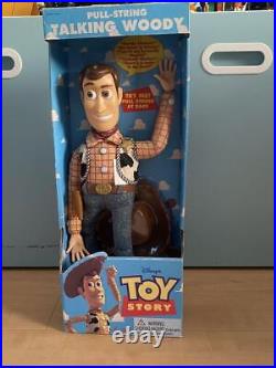1995 DISNEY THINKWAY WOODY TOY STORY FIGURE PULL STRING TALKING TOY Action Doll