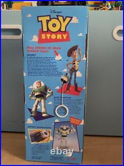 1995 DISNEY THINKWAY WOODY TOY STORY FIGURE PULL STRING TALKING TOY Action Doll