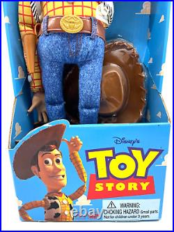 1995 Disney 1st Edition Toy Story Pull String Talking Woody READ DESCRIPTION