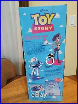 1995 Disney Original Toy Story 16 Talking Woody Pull String ThinkWay Toys NIB