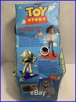 1995 Disney Original Toy Story 16 Talking Woody Pull String Think Way Toys