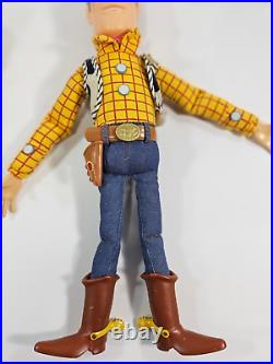 1995 Disney Thinkway Woody Toy Story Figure Pull String Talking Toy Lot Of 2