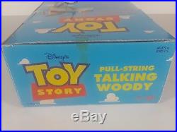 1995 Disney Toy Story Thinkway Toys Pull-String Talking Woody In Box Non Working