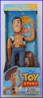 1995 Disney's Toy Story Pull-string 16 Talking Woody Doll! Think Way Toys! New