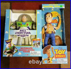 1995 Thinkway / Disney Toy Story Talking Woody & Buzz Lightyear NIB