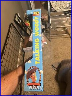 1995 Thinkway Toy Story Pull-String Talking Woody Disney Pixar New In Box Works
