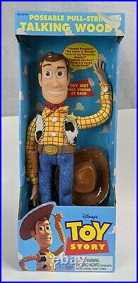 1995 Toy Story Disney Original Pull-String Talking Woody Thinkway Pixar