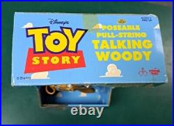 1995 Toy Story Poseable Pull-String Talking Woody Thinkway NEW in Box