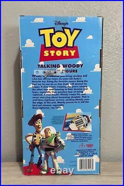 1995 Toy Story Talking Woody Doll Press Shirt Button Thinkway Works