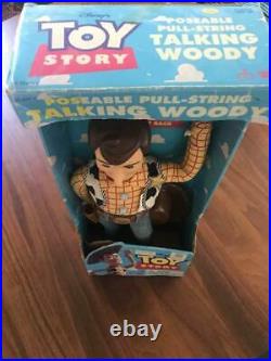 1995 Walt Disney Toy Story Talking Pull String Woody Parlant Doll 1 Edition used