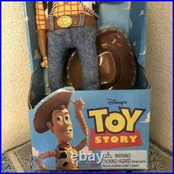 1995 Walt Disney Toy Story Talking Pull String Woody Parlant Doll 1 xz267