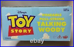 1995 Working Toy Story 1st Edition Poseable Pull-string Talking Woody Mib