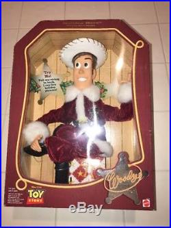 1999 Disney Pixar Toy Story Holiday Hero Woody Doll New In The Box