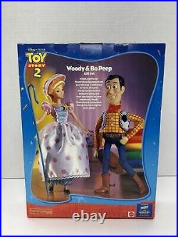 1999 Mattel Disney Toy Story 2 Woody & Bo Peep Gift Set Doll Figure Sealed Boxed