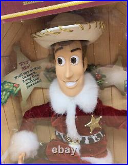 1999 Mattel Holiday Hero Series Toy Story Woody Figure Doll. New Old Stock