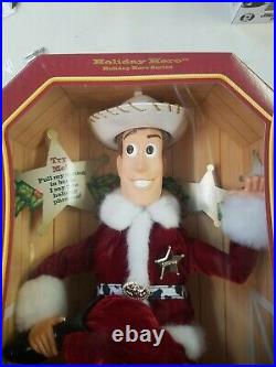 1999 Mattel Holiday Hero Series Toy Story Woody Figure Doll. New Old Stock MISB