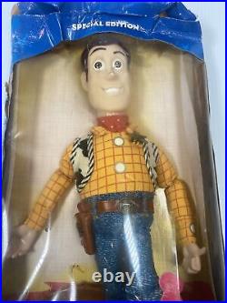 1999 Special Edition RARE Toy Story 2 Woody Doll Disney Pixar + Keychains