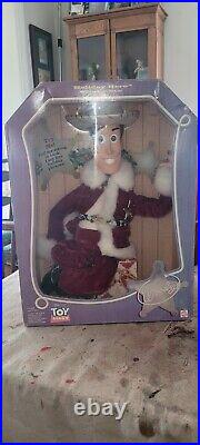 1999 Toy Story HOLIDAY HERO WOODY Doll by Mattel New In Unopened Box