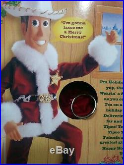 1999 Woody From Toy Story Mattel Holiday Hero Series Toy New Vintage Santa