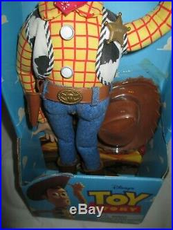 1st Ed. Toy Story Poseable Talking Woody Thinkway 1995 Disney Pixar NEW WORKS