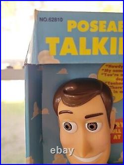 1st Edition 1995 Toy Story Poseable Pull-String Talking Woody Thinkway NEW