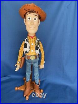 1st Edition Cloud Label Woody Pull String Talking Doll WithS Stand, Thinkway Toys