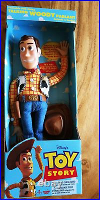 1st Edition Thinkway Walt Disney Toy Story 1995 Talking Pull String Woody