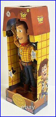 2018 Disney Store Toy Story Pull-String Woody 15 Talking Doll Figure RETIRED