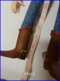 2 Disney Pixar Toy Story WOODY Pull-String Talking 15 Doll Thinkway Cowboy