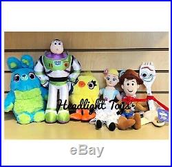 6 Disney TOY STORY 4 Plush Doll Figure Woody Buzz Bo Peep Forky Bunny Ducky Set