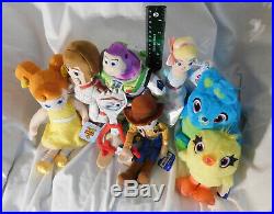 8 Toy Story 4 Plush Beanies Lot Bo Peep Bunny Buzz Duck Duke Forky Gabby Woody