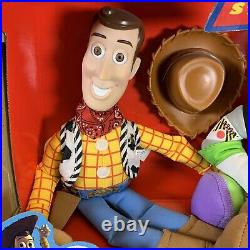 90s Vintage Disney Pixar Toy Story Woody Doll and Buzz Lightyear