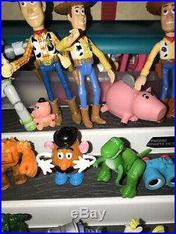 95 Huge Lot of Pixar Toy Story Figures Dolls Buzz Jessie Woody