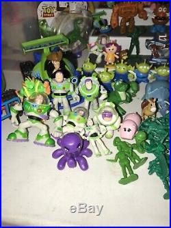 95 Huge Lot of Pixar Toy Story Figures Dolls Buzz Jessie Woody