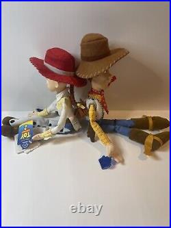 Applause Toy Story II Woody & Jessie Doll Plush With Tags Rare Lot Of 2