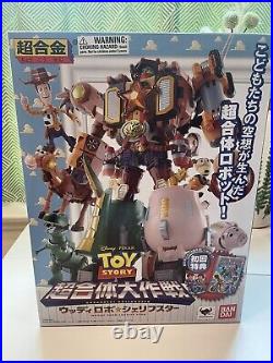 BANDAI Chogokin Toy Story Woody Robo Sheriff Star About 230mm JAPAN Pixar Disney