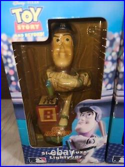 Bobblehead YANKEES Slugger Buzz Lightyear & Strikeout Woody Set MLB TOY STORY