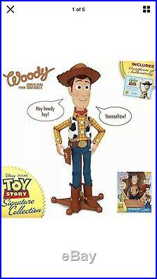Brand New Toy Story Signature Collection Talking Woody Doll, Thinkway Toys