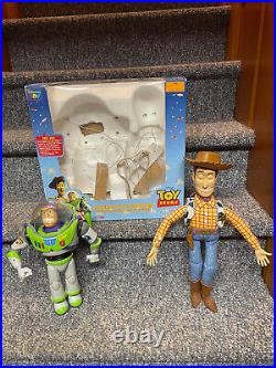 Buzz And Woody Toy Story Interactive Buddies With Box 1995 Never Played With