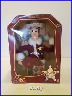 Christmas Toy Story Woody 1999 Holiday Hero Mattel Doll NIB PLEASE READ