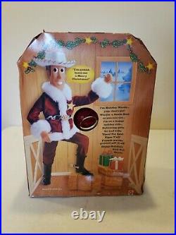 Christmas Toy Story Woody 1999 Holiday Hero Mattel Doll NIB PLEASE READ