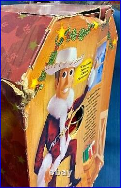 Christmas Toy Story Woody 1999 Holiday Hero Mattel Doll New In Box