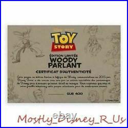 D23 Disney Store Toy Story 20th Doll LE 400 Talking Woody Action Figure
