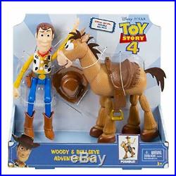 Deizuni Pixar Toy Story 4 Woody Bull Rhino Adventure Pack Figure Doll Japan