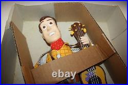 Disney 1999 Woody Toy Story 2 Figurine Mattel Singing Woody Doll Mint With Box